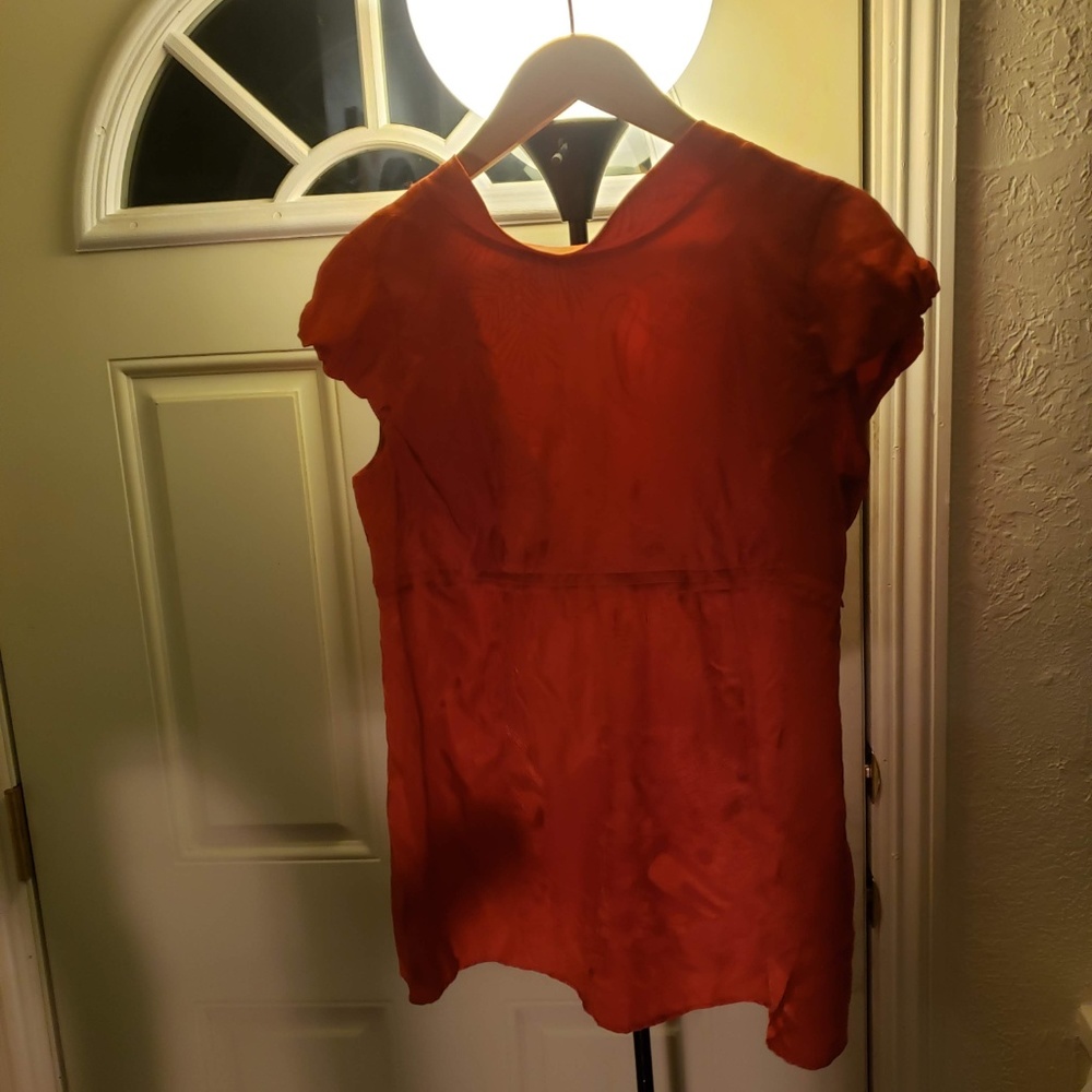Mauro Grifoni Open Back Silk Blouse Size 6